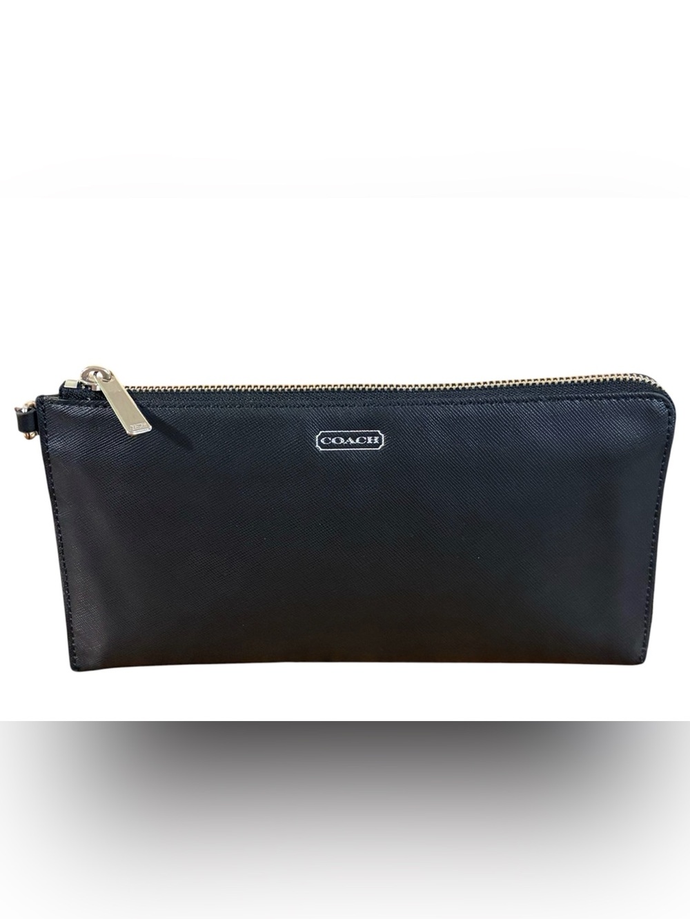 Coach Darcy Black Leather Travel Wallet